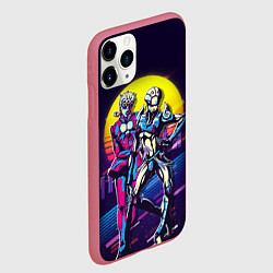 Чехол iPhone 11 Pro матовый JoJo’s Bizarre Adventure, цвет: 3D-малиновый — фото 2