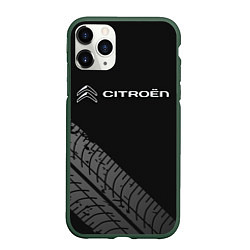 Чехол iPhone 11 Pro матовый CITROEN, цвет: 3D-темно-зеленый