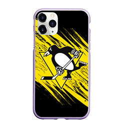 Чехол iPhone 11 Pro матовый Pittsburgh Penguins Sport