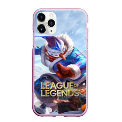 Чехол iPhone 11 Pro матовый League of Legends МАСТЕР ЙИ, цвет: 3D-розовый