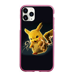 Чехол iPhone 11 Pro матовый Pikachu Pika Pika