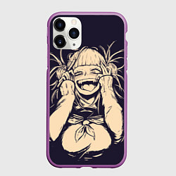 Чехол iPhone 11 Pro матовый Химико Тога Моя геройская, цвет: 3D-фиолетовый