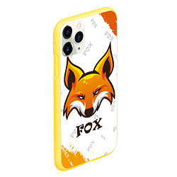 Чехол iPhone 11 Pro матовый FOX, цвет: 3D-желтый — фото 2