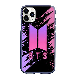 Чехол iPhone 11 Pro матовый BTS, цвет: 3D-серый