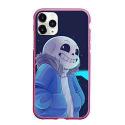 Чехол iPhone 11 Pro матовый UNDERTALE, цвет: 3D-малиновый