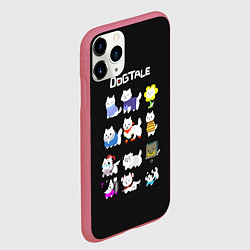 Чехол iPhone 11 Pro матовый UNDERTALE, цвет: 3D-малиновый — фото 2