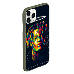 Чехол iPhone 11 Pro матовый XXXTENTACION, цвет: 3D-темно-зеленый — фото 2