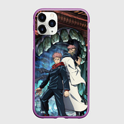 Чехол iPhone 11 Pro матовый Jujutsu Kaisen Sukuna подземелье