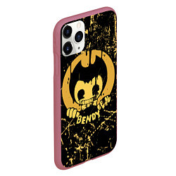 Чехол iPhone 11 Pro матовый Bendy And The Ink Machine, цвет: 3D-малиновый — фото 2