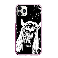 Чехол iPhone 11 Pro матовый GHOSTEMANE, цвет: 3D-розовый