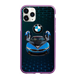 Чехол iPhone 11 Pro матовый BMW i8 Turbo тюнинговая