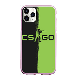 Чехол iPhone 11 Pro матовый CS GO, цвет: 3D-розовый