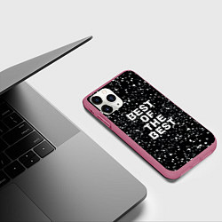 Чехол iPhone 11 Pro матовый Лучший, цвет: 3D-малиновый — фото 2