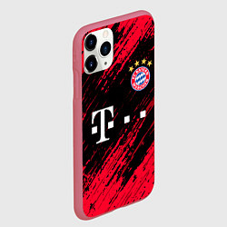 Чехол iPhone 11 Pro матовый BAYERN MUNCHEN БАВАРИЯ, цвет: 3D-малиновый — фото 2