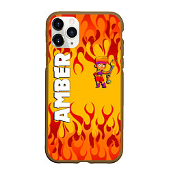 Чехол iPhone 11 Pro матовый Brawl Stars - Amber