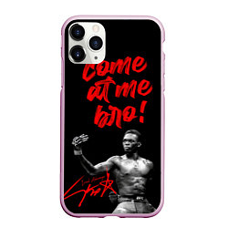 Чехол iPhone 11 Pro матовый Israel Adesanya