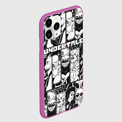 Чехол iPhone 11 Pro матовый UNDERTALE, цвет: 3D-фиолетовый — фото 2