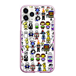 Чехол iPhone 11 Pro матовый UNDERTALE, цвет: 3D-розовый