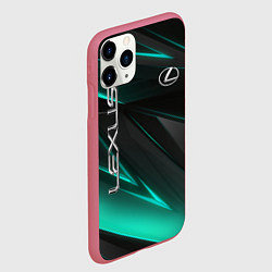 Чехол iPhone 11 Pro матовый Lexus, цвет: 3D-малиновый — фото 2