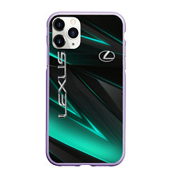 Чехол iPhone 11 Pro матовый Lexus, цвет: 3D-светло-сиреневый