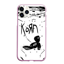 Чехол iPhone 11 Pro матовый Korn, цвет: 3D-розовый