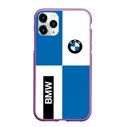 Чехол iPhone 11 Pro матовый BMW, цвет: 3D-фиолетовый