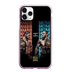 Чехол iPhone 11 Pro матовый KHABIB VS GAETHJE