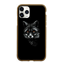 Чехол iPhone 11 Pro матовый Лиса, цвет: 3D-коричневый