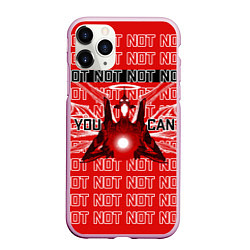 Чехол iPhone 11 Pro матовый Evangelion Eva 01 You can not, цвет: 3D-розовый