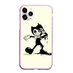 Чехол iPhone 11 Pro матовый Bendy And The Ink Machine, цвет: 3D-розовый