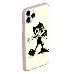 Чехол iPhone 11 Pro матовый Bendy And The Ink Machine, цвет: 3D-розовый — фото 2