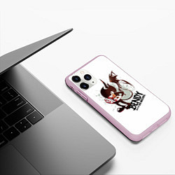 Чехол iPhone 11 Pro матовый Bendy And The Ink Machine, цвет: 3D-розовый — фото 2