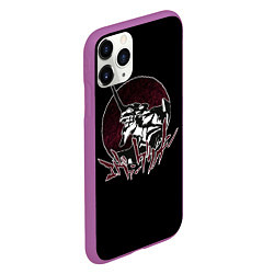 Чехол iPhone 11 Pro матовый Evangelion, цвет: 3D-фиолетовый — фото 2