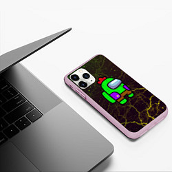 Чехол iPhone 11 Pro матовый Amon Us x Brawl Stars, цвет: 3D-розовый — фото 2