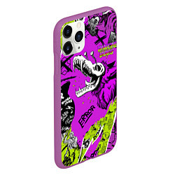 Чехол iPhone 11 Pro матовый Watch Dogs: Legion, цвет: 3D-фиолетовый — фото 2