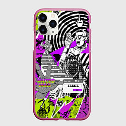 Чехол iPhone 11 Pro матовый Watch Dogs: Legion, цвет: 3D-малиновый