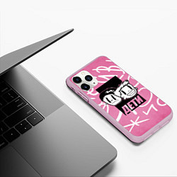 Чехол iPhone 11 Pro матовый Дети Rave, цвет: 3D-розовый — фото 2