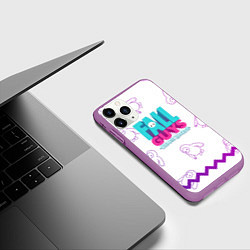 Чехол iPhone 11 Pro матовый Fall Guys, цвет: 3D-фиолетовый — фото 2