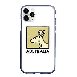 Чехол iPhone 11 Pro матовый Australia, цвет: 3D-серый