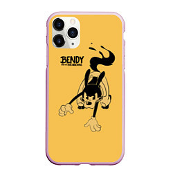 Чехол iPhone 11 Pro матовый Bendy And The Ink Machine, цвет: 3D-розовый