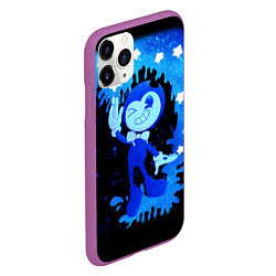 Чехол iPhone 11 Pro матовый Bendy And The Ink Machine, цвет: 3D-фиолетовый — фото 2