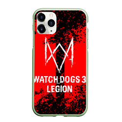 Чехол iPhone 11 Pro матовый Watch Dogs: Legion, цвет: 3D-салатовый