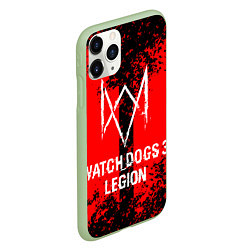 Чехол iPhone 11 Pro матовый Watch Dogs: Legion, цвет: 3D-салатовый — фото 2