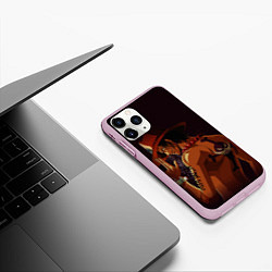 Чехол iPhone 11 Pro матовый One Piece Портгас Д Эйс, цвет: 3D-розовый — фото 2