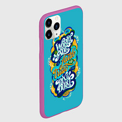 Чехол iPhone 11 Pro матовый Леттеринг, надпись, Питер Пен, цвет: 3D-фиолетовый — фото 2