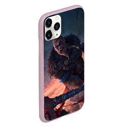 Чехол iPhone 11 Pro матовый ASSASSINS CREED VALHALLA, цвет: 3D-розовый — фото 2