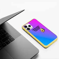 Чехол iPhone 11 Pro матовый Авокадо, цвет: 3D-желтый — фото 2