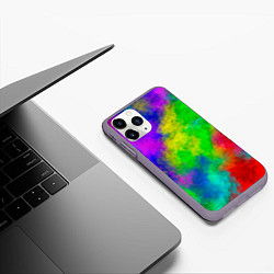 Чехол iPhone 11 Pro матовый Multicolored, цвет: 3D-серый — фото 2