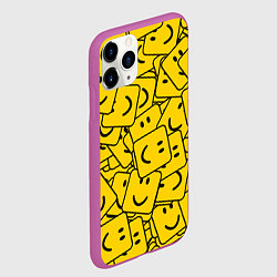 Чехол iPhone 11 Pro матовый ROBLOX, цвет: 3D-фиолетовый — фото 2