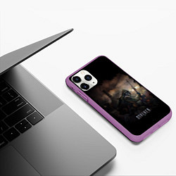 Чехол iPhone 11 Pro матовый S T A L K E R, цвет: 3D-фиолетовый — фото 2